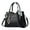 Black, variant on Mepaouo Women's Top Handle Handbags Vegan Leather Satchel Purses Fashion Chic Tote Bags for Women(White)