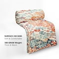 thumbnail image 2 of Orange Blue Boho Blanket Soft Flannel Lightweight Rust Teal Bohemian Throw Blanket Cozy Warm Vintage Aztec Carpet Blankets All Seasons Living Room Decor for Couch Chair Bed Sofa Office 50x60 inch, 2 of 6