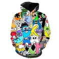 thumbnail image 2 of Sudadera con capucha con estampado 3D del alfabeto divertido, sudaderas con letras de dibujos animados, chándal para niño, sudadera Harajuku, ropa de anime para niña, camisetas para niños, sudadera co, 2 of 5