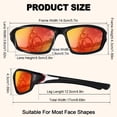 thumbnail image 2 of Bocaoying 3 Pairs Polarized Sports Sunglasses for Men Women, UV400 Protection Sunglasses with 3 lanyards, Lightweight Wrap Around Sun Glasses for Cycling Running Driving Fishing Golf, 2 of 7