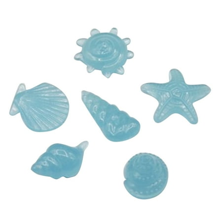 

10pcs conch luminous stone aquarium fish tank landscaping in the dark glass rocks