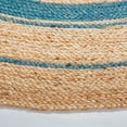 thumbnail image 3 of SAFAVIEH Natural Fiber Konnor Striped Area Rug, Navy/Natural, 6' x 6' Round, 3 of 7