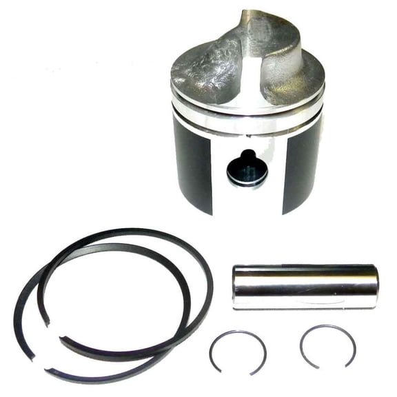 WSM Piston Kit For Johnson / Evinrude 9.9 / 15 Hp Cross Flow 74-92 .010 Over