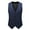 Navy, variant on Mens Basic Business Waist Coat Casual Sleeveless Work Blazer Formal Suit Vest for Prom Wedding