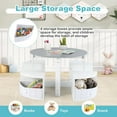 thumbnail image 4 of OLAKIDS Toddler Table and Chair Set, Wooden Table and 4 Chairs with Nesting Design, Storage Drawers, Children Multi-Activity Table for Art, Crafts, Draw, Read for Boys Girls Aged 3+, 4 of 9