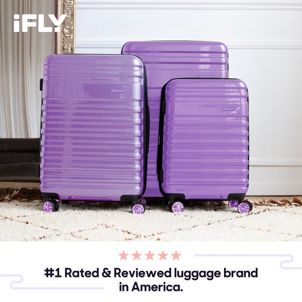 iFLY Spectre Versus Purple Cosmo Hardside Luggage 20 inch Carry-on