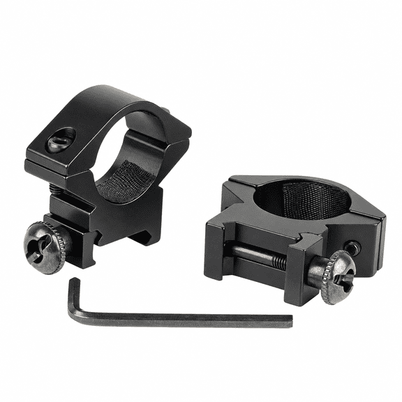 TACFUN Low Profile Scope Rings, 1 Inch, Black, Picatinny Weaver