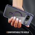 thumbnail image 3 of Decase Magnetic Case for Google Pixel 9 / 9 Pro,Compatible with Mag-safe,Military-Grade Protection,Stylish Non-Yellowing Shockproof Case for Google Pixel 9 / 9 Pro with Screen Protector,Purple, 3 of 8