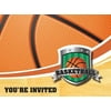 Team Sports Basketball Invitations w/ Envelopes (8ct)