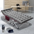 thumbnail image 5 of NAIZEA 75" Folding Bed Cot for Adults, Portable Sleeping Cot Guest Bed with Mattress, Heavy Duty Outdoor Camping Cots with Carry Bag, 5 of 9