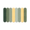 thumbnail image 1 of Alfombras antideslizantes para baño, absorbente, parte trasera de goma, barro de diatomeas grueso y cómodo para bañera, alfombril para baño, Verde amarillo Baoblaze alfombra de baño, 1 of 8