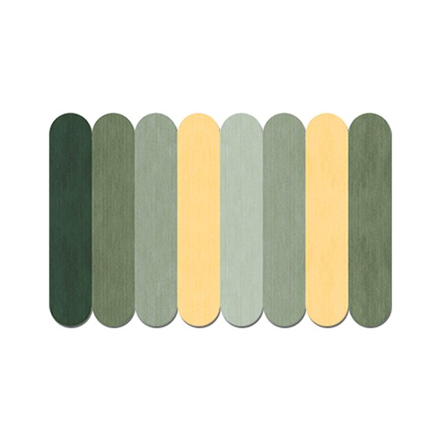 Alfombras antideslizantes para baño, absorbente, parte trasera de goma, barro de diatomeas grueso y cómodo para bañera, alfombril para baño, Verde amarillo Baoblaze alfombra de baño
