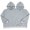 thumbnail image 4 of Beaupretty Funny Grey Matching Hoodie for Couples Two Person Oversize Pullover with Breathable Fabric, 4 of 8