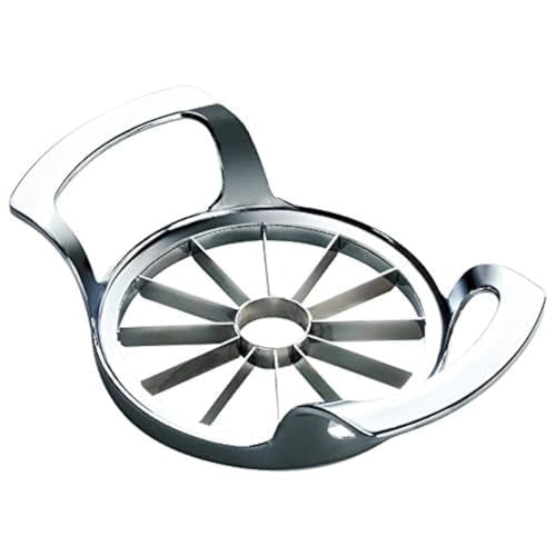 Apple Slicer Corer,12-Slice(4 In) Extra Large Apple Corer Stainless Steel Ultra-Sharp Apple Slicer and Corer Easy to use Apple Corer Made of Coated Aluminum and Stainless