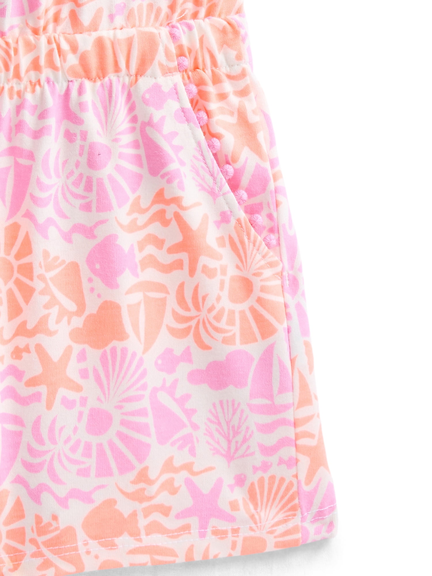 Wonder Nation Toddler Girls Ruffle-Strap Romper, Sizes 12M–5T