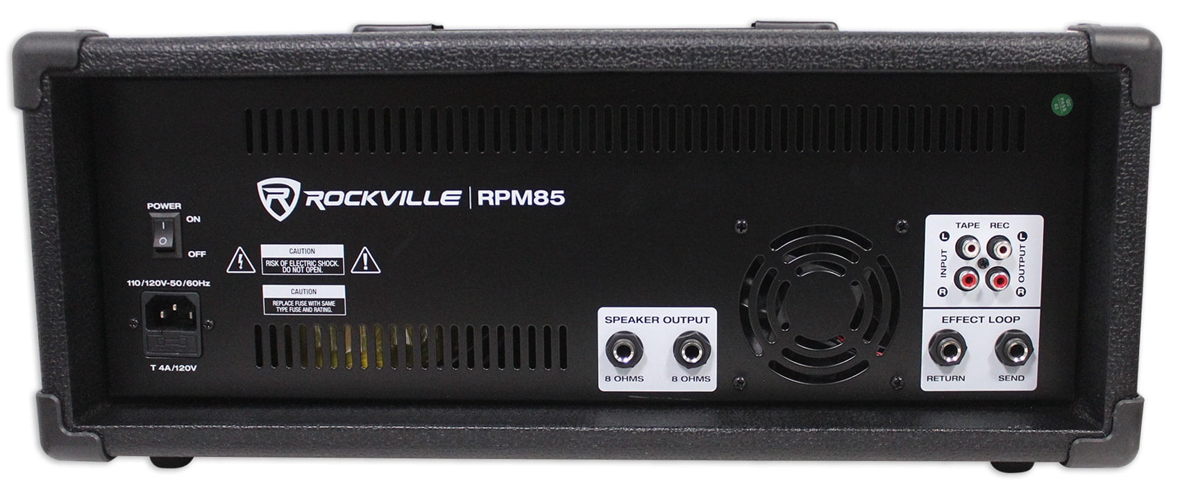(2) Rockville RSG12.4 12” 3-Way 1000w DJ PA Speakers+Powered Mixer+Mics+Stands