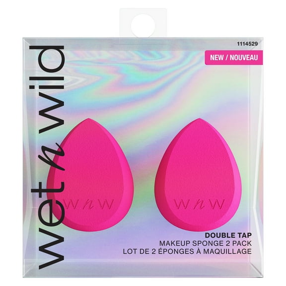 Wet n Wild Double Tap, Streak-Free 2-Piece Makeup Sponge Wedge, 2 Pack