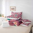 thumbnail image 5 of Pink Aztec Bed in a Bag King Size Comforter Set 7 Pieces,Exotic Western Bedding Sets Southwestern Arrow Triangle Geometry Sheet Set with Comforter, 5 of 5