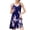 Navy, variant on Women's Sexy Satin Chemise Nightgown Pjs Short Night Dress Soft Cami Summer Silky Fall Sleep Cool Sleeveless Silk Sleepwear Black Large