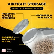Gamma2 Vittles Vault Outback Stackable Plastic Dry Pet Food Storage Container for Dogs, Gray, 40 Pound Capacity