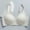 A_ White, variant on Soft Support Wireless Thin Bra, Breathable Mesh Side Lift Anti Droop Invisible Everyday Bralette White L