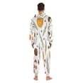 thumbnail image 7 of IAUYY Unisex Adult Onesie Pajamas Ultra-Soft Crystal-Soft Fabric, Halloween Adult Onesie Pajamas Adults,With a Zipper Plus Size Onesie Pajamas, Eight-angled Pine, 7 of 7