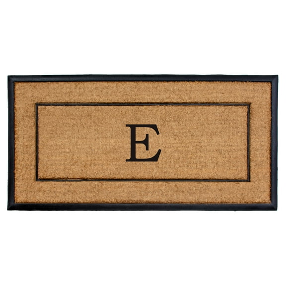 The General Monogram Doormat, 24" x 48", Letter E
