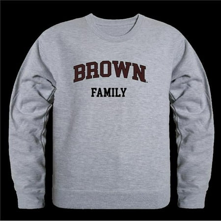 Brown University Bears Family Crewneck Sweatshirt  Heather Grey - Medium