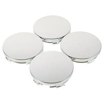 UPOUART 4Pcs Metal Car Caps For Rims Silver Wheel Center Hub Cover 2.4x2.4x0.6in