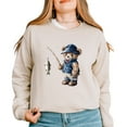 thumbnail image 5 of Teddy Bear Fisherman - Women's Sweatshirt, 5 of 14