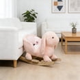 thumbnail image 5 of Bunny Rocking Horse,Rabbit Wooden Rocking Horse, 5 of 7
