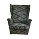 thumbnail image 2 of Funda Sillón Antideslizante Wingback Funda Para Silla Poliéster Moderno Elástico Impreso Para Dormitorio Negro Gris Fanmusic Funda Sillón, 2 of 7