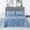 Light Blue, variant on 100% Bamboo Bed Sheet and Pillowcase Set, 3 Pcs Bedding Sheets with 16 inch Deep Pocket Fitted Sheet, Flat Sheet & Pillowcase
