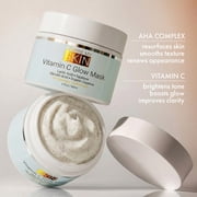Vitamin C Mask for Face – Brightening Face Masks Skin Care Contains Glycolic Acid and Lactic Acid + Squalane Oil – Hydrating Beauty Face Mask for Glowing Youthful Skin and Smooth Even Skin Tone 2oz
