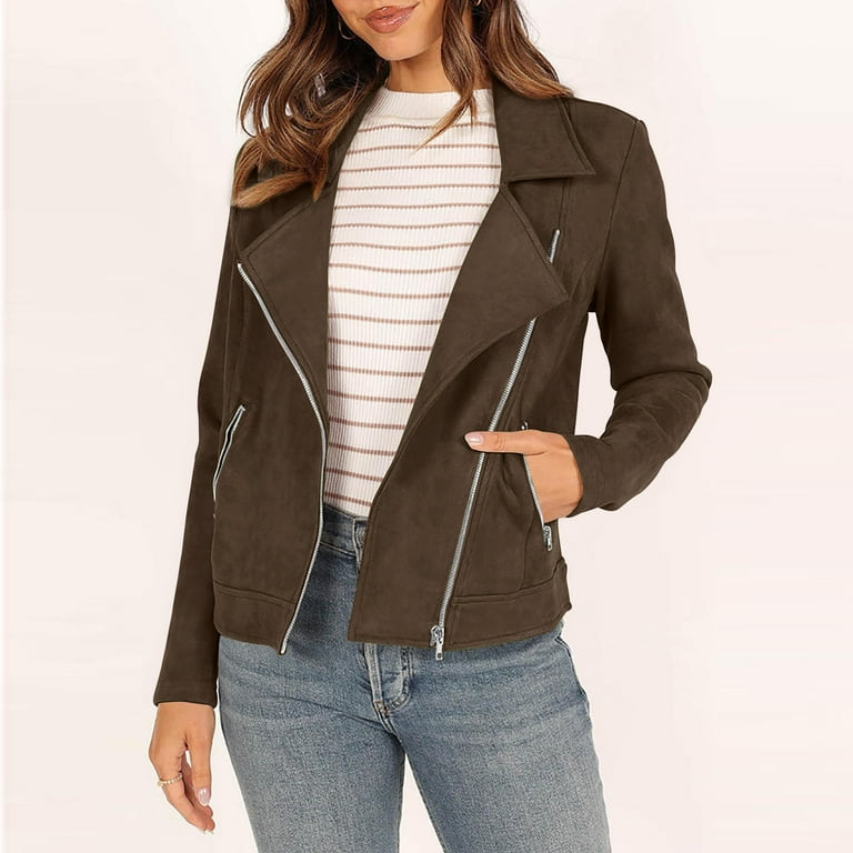 Dyegold Shacket Jacket Teen Girls Trendy Tops Leather Jacket For Women Biker Jacket Women Cotton Linen Oversized Halloween Women S Jacket Women s Fall Trends Walmart