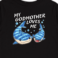 thumbnail image 4 of Inktastic My Godmother Loves Me- whale shark Boys or Girls Long Sleeve Toddler T-Shirt, 4 of 5