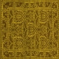 thumbnail image 1 of Ahgly Company Indoor Square Oriental Yellow Modern Area Rugs, 3' Square, 1 of 4