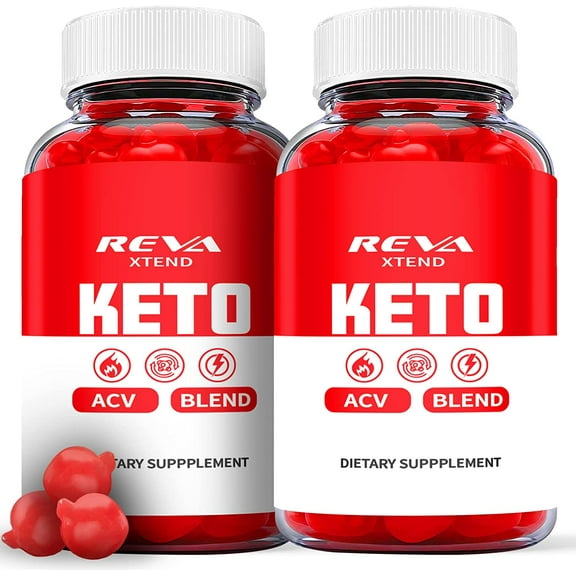 (2 Pack) Reva Xtend Keto ACV Gummies - Supplement for Weight Loss - Energy & Focus Boosting Dietary Supplements for Weight Management & Metabolism - Fat Burn - 120 Gummies