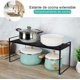 thumbnail image 4 of Organizador de Encimera,Soporte Extensible de Especias para Despensa,Organizador de cocina para Gabinete,Estante de almacenamiento Extensible Apilable para Cubiertos,Utensilios de Cocina,Especias, 4 of 6