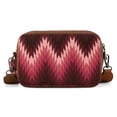 thumbnail image 6 of Wrangler Aztec Crossbody Bag for Women Multi Pocket Shoulder Bag Boho Cross Body Wallet Purse, Aztec-Dark Pink, 6 of 7