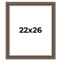 22x26 Frame Black Real Wood Picture Frame Width 2 inches | Interior Frame Depth 0.5 inches | Fitz