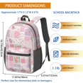 thumbnail image 3 of Pioneer Flower Floral Print Pattern 17" School Backpacks for Teens,Waterproof Oxford Fabric,S-Shape Padded Straps for School,Travel,Hiking,Camping, 3 of 5