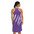thumbnail image 4 of Effete Feline Claw Marks Scratch Women Racerback Dress (AOP), 4 of 6