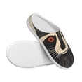 thumbnail image 3 of Lsque Retro Raccoon Graphic Print Pattern Womens Comfort Cotton on Scuff With Memory Foam and Anti-skid Sole Slipper-40/41, 3 of 7
