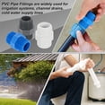 thumbnail image 6 of Uxcell 20Pcs PVC Nipple Thread Coupling Adapter Connector, G3/4 x G3/4 Male PVC Pipe Fitting, Plumbing Coupling for Home, Industrial, Agricultural, White, 6 of 6