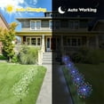 thumbnail image 4 of 6 Solar Lights Outdoor, 120 Leds, 8 Lighting Modes, Timed And Foldable, Waterproof, Suitable For Landscape Lights On Paths, Lawn， Courtyard Decoration And Christmas D, 4 of 15