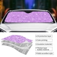 thumbnail image 5 of Bingfone Lilac Glittering Car Windshield Sun Shade Protector Keep Your Vehicle Cool Sun Shield Visor Cover Foldable For Car Truck Suv-Small, 5 of 9