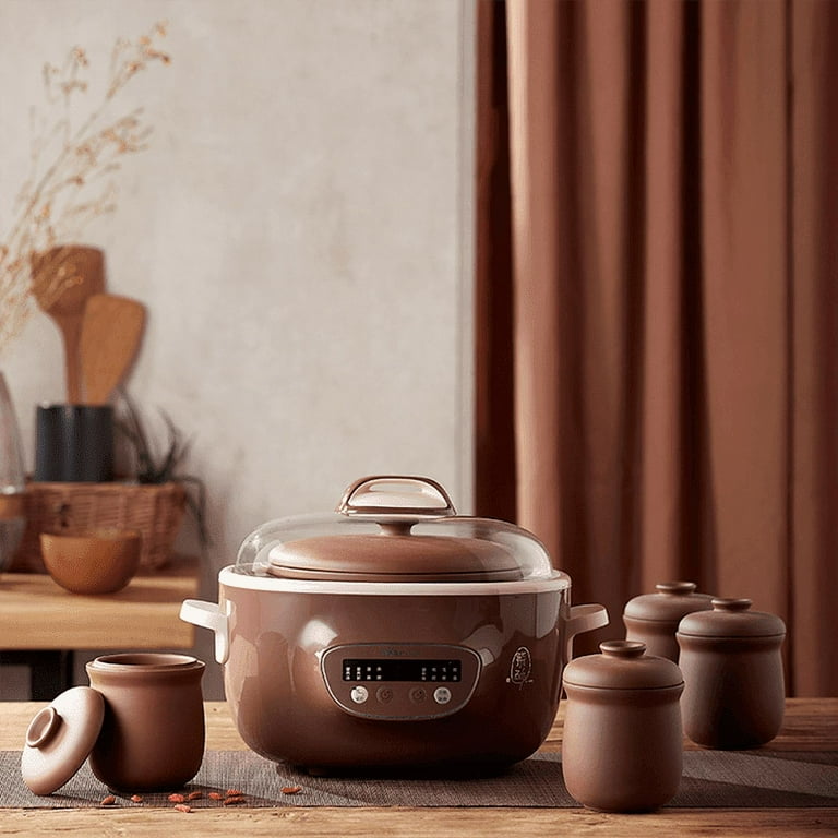 BEAR purple electric stew pot, water-proof stew pot , Full