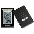 thumbnail image 3 of Zippo Firefighter Design Street Chrome Pocket Lighter, 3 of 6