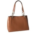 thumbnail image 4 of Michael Kors Trisha Large Triple Gusset Compartment Shoulder Bag Luggage Leather, 4 of 12